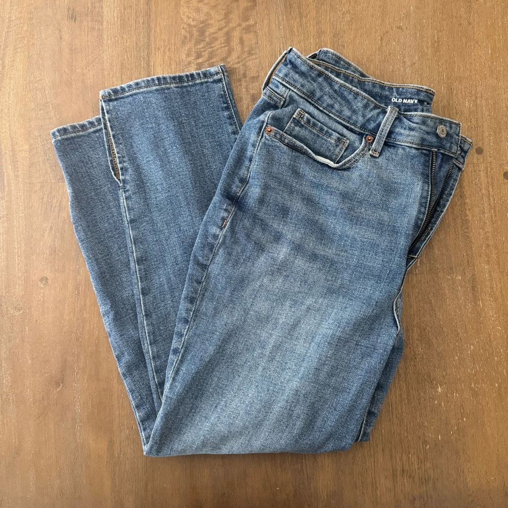 Old Navy High Rise OG Straight Jean with Split Hem